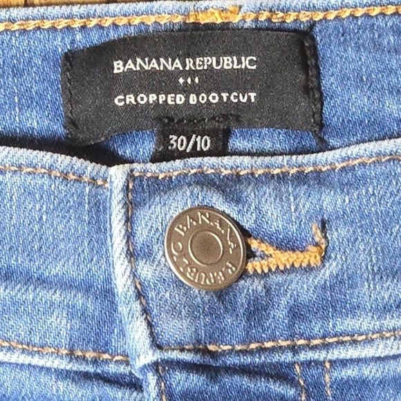 Banana Republic Cropped Bootcut Jeans Size 30 - Picture 3 of 6